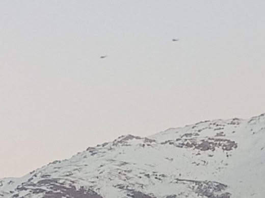 🇱🇧l🇸🇾l🇮🇱 Israeli helicopters were spottedover the hills of Kfar Shuba and the occupied Shebaa Farms at the foothills of 