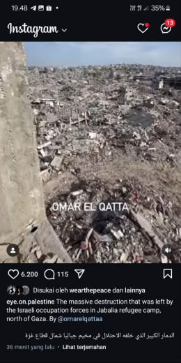 Jabalia refugee Camp Source : eye on palestine from Omar Elqatta