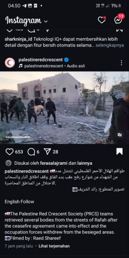 Rafah Post at 20 Jan 2025 Source : Palestine RedCrescent