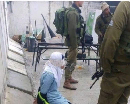 Young Palestinian girl under the care of Israel, source: LinkedIn