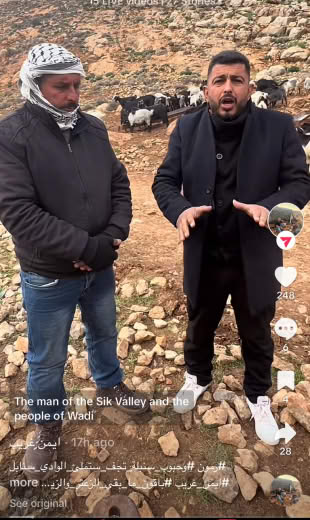 On the situation of besieged Palestinian farmers in the West Bank.