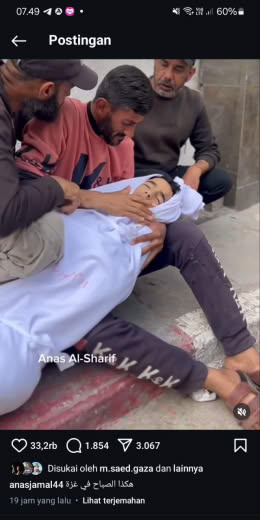 Morning in Gaza 23 April 2025 Source : Anas Al-Sharif