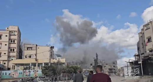 For the 152nd day in a row... Israeli, American and Western missiles in tons are falling on the Palestinians and their h