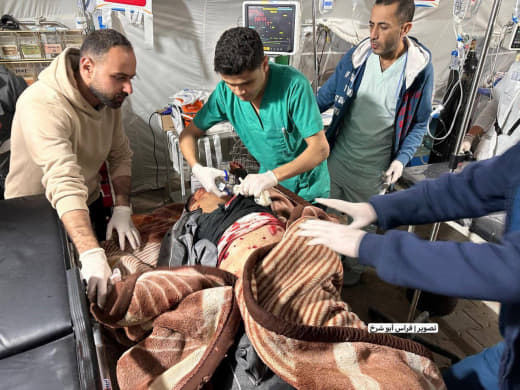 The Israeli occupation escalates its crimes in the southern Gaza Strip 🇵🇸