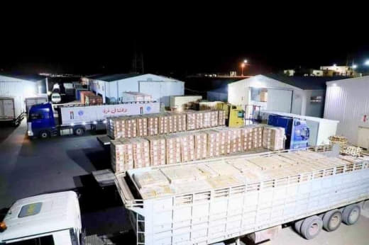 Instead of bringing food, drink and medicine into Gaza From Egypt via the Rafah crossing, trucks loaded with smoke and s