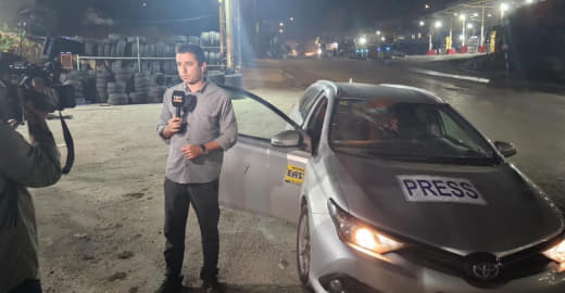Turkish government channel TRT: An Israeli soldier opened fire on our correspondent while covering news in the town of H