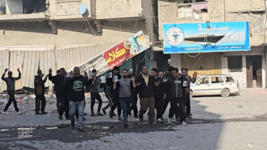 The occupation uses civilians as human shields in Jabalia, north of the Gaza Strip