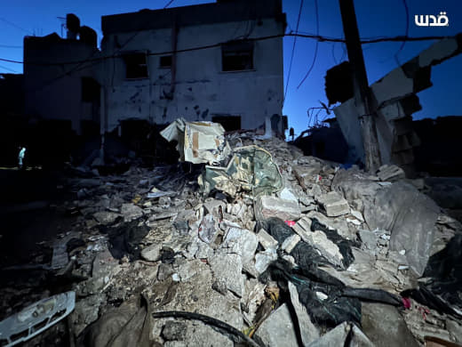 The destruction caused by the occupation in Nour Shams camp in Tulkarm more than two days after the aggression against i