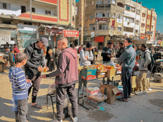 Residents are trying to restore life in the midst of pain and destruction, from the Nuseirat camp in the central Gaza St