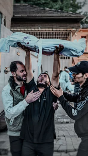 O Lord, we have no one but You... Gaza bleeds in pain, and makes you cry in hope. Her paths were narrowed, and the affli