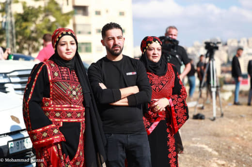 Families of Palestinian prisoners await their release from Ofer Prison, west of Ramallah