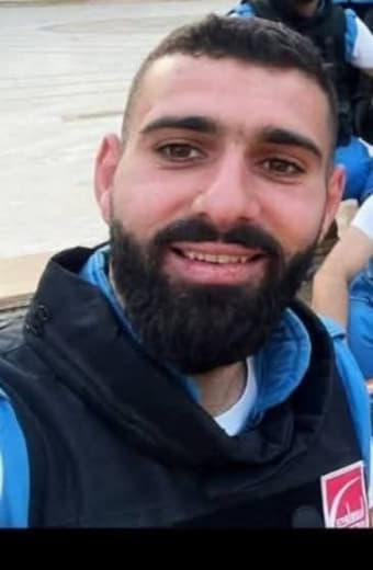 Breaking | Paramedic Mahdi Abu Zaid from the Islamic Resala Scout Association was killed after an Israeli strike targete