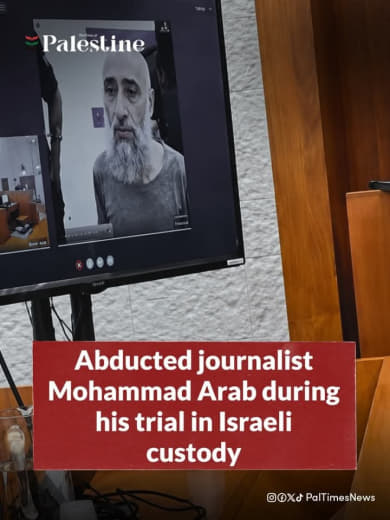 Palestinian journalist Mohammad Arab was abducted by Israeli forces in March 2024 while covering the Israeli attack on A