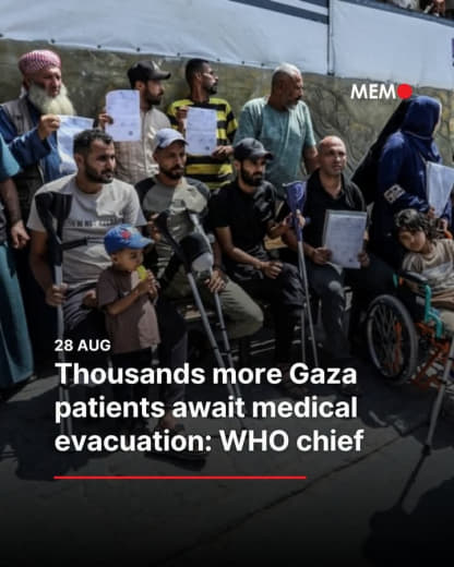 Thousands of patients in the Gaza Strip are still awaiting medical evacuation for urgent treatment, the head of the Worl