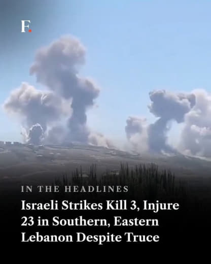 Israeli forces carried out strikes across southern and eastern Lebanon on Friday, killing three people and injuring 23, 