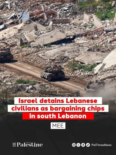 MEE reported that Israel is using the detention of Lebanese civilians as a means of pressure and leverage during its mil