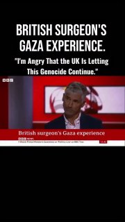 👤 roughandbrutal 📝 British surgeon Dr. Nizam Mamode recently shared his firsthand experience after volunteering in Gaza,