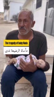 Just 45 days was the journey of infant Nada Ibrahim Deeb in this life. The displaced baby from Jabalia passed away insid