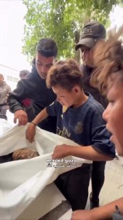 Children are devastated by the martyrdom of their brother following a bombardment targeting Street 10, south of the Al-Z