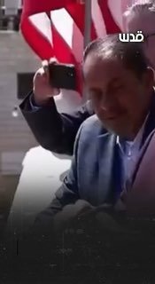 During his visit to Palestinian-Americans in the village of Turmus Ayya near Ramallah this morning to witness settler ra
