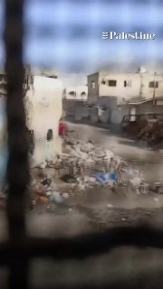 An elderly Palestinian man narrowly survives Israeli sniper fire as Israeli military tanks suddenly advance into norther