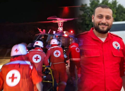 The young paramedic in the Lebanese Red Cross, Youssef Assaf, from the city of Tyre, has passed away, succumbing to the 