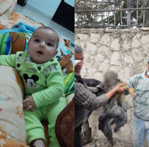 Terörist İsrail bu bebeği Lübnan'da şehit etti.