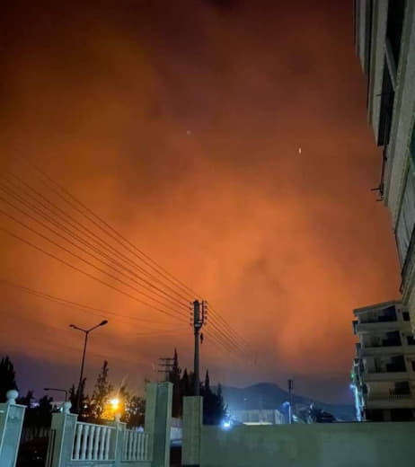The sky of Damascus