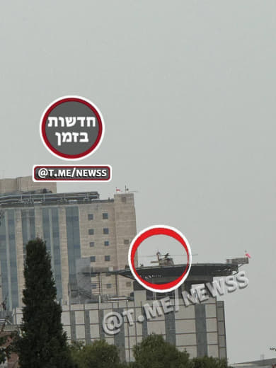 #Urgent || A new helicopter landed in hospitals inside the country, coming from Gaza