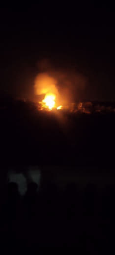 #Urgent A fire next to the English cemetery in Al-Zawaida