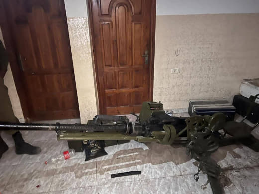 Amir Bouhbut’s Hebrew page: An air defense machine gun was found in Rafah..