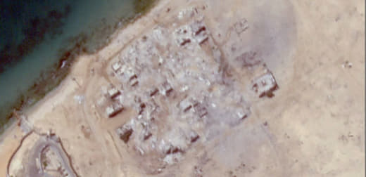 The Swedish village, west of Rafah, south of the Gaza Strip