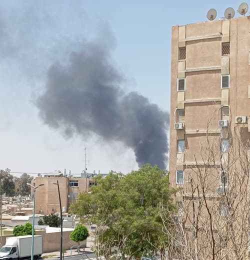 #Image | The location where a rocket from Gaza fell in the Gan Yavne area a short while ago