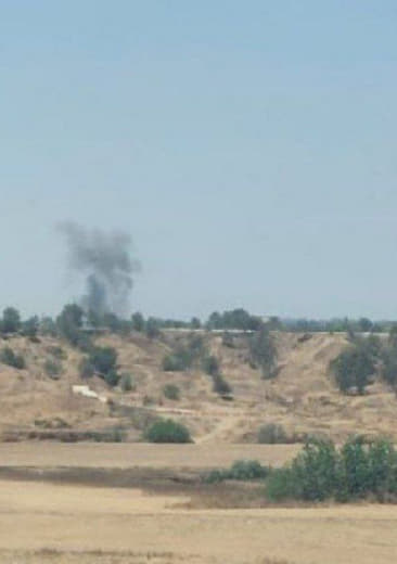 A rocket landed in the Be'eri settlement in the Gaza Strip after a bomb was fired from the Gaza Strip.