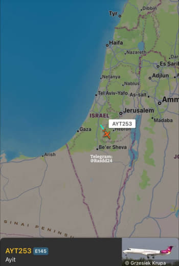 ✈ EMBRAER ERJ-145 Air Transport Squadron to transport senior troop commanders The Israeli army air force takes off from 