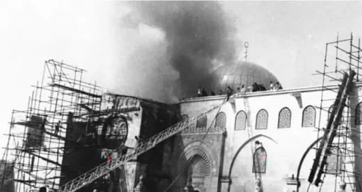 In the shadows of the flood 55 years since the burning of Al-Aqsa Mosque, the fire is still burning and danger is approa