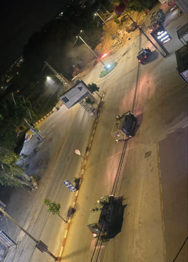 Reinforcements for the occupation army towards Jenin