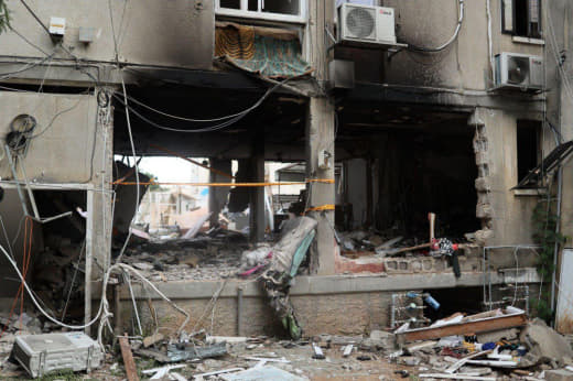 Photos documenting the destruction in the colonial Israeli settlements as a result of rocket fire by the #Palestinian re