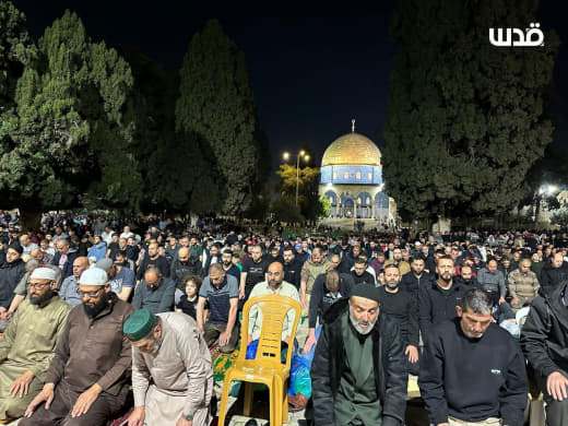 Despite Israeli restrictions and oppression, Palestinian worshippers gather in full capacity at al-Aqsa mosque in occupi