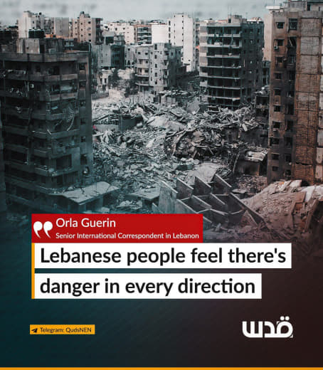 Orla Guerin, a senior international correspondent in southern Lebanon, reported that the Lebanese people feel there is d