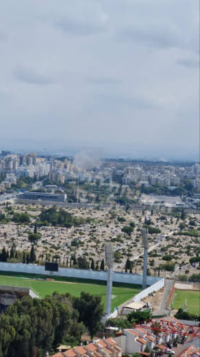 BREAKING: A direct hit is reported in Holon, Tel Aviv, following a barrage of rockets from Gaza.
