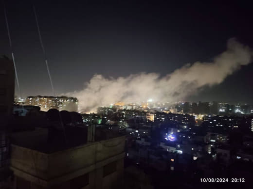 Breaking | Israeli airstrikes target near the Iranian embassy in the Syrian capital, Damascus.