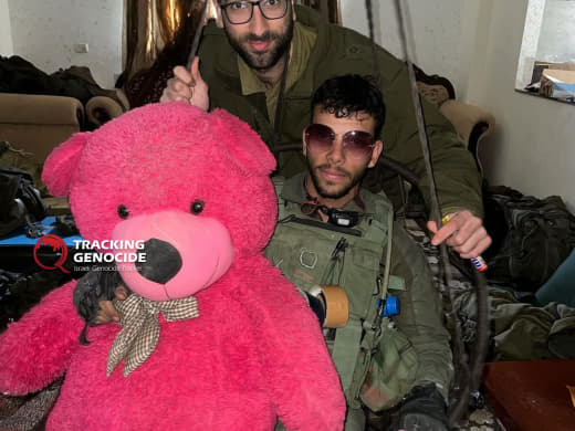 An Israeli-American soldier shared his experience in detonating Palestinian homes after looting and taking pictures with