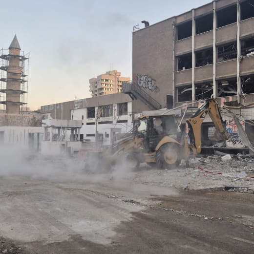 ⚡️ Occupation bulldozers have begun removing the rubble of buildings and sites that were bombed by the Iranian Revolutio