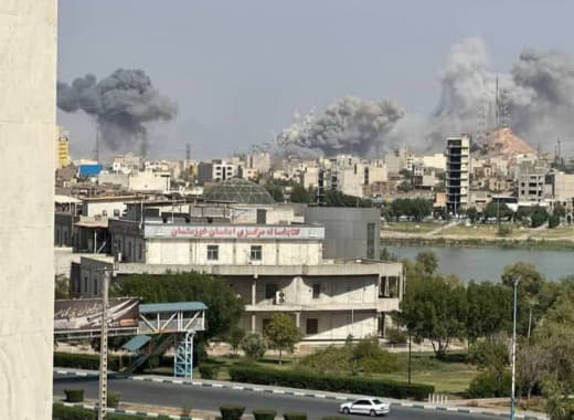 ⚡️ Images document occupation aircraft bombing the city of Ahvaz, southwest Iran.