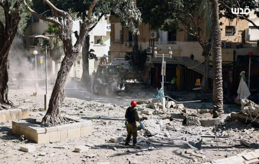 ⚡️ More images showing the extent of massive destruction in Tel Aviv following the major rocket attack this morning.