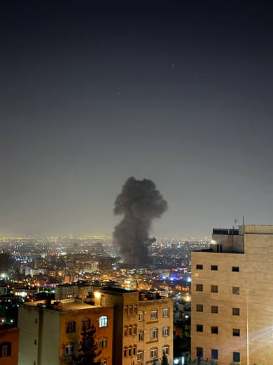 Breaking | According to Fars News Agency, Air defense systems are actively operating as multiple explosions are heard in