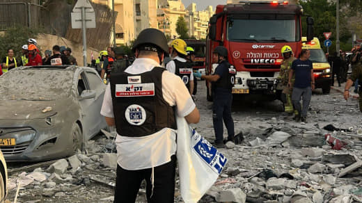 ⚡️ The occupied city of Beersheba this morning.. casualties, wounded, and missing persons due to the collapse of several