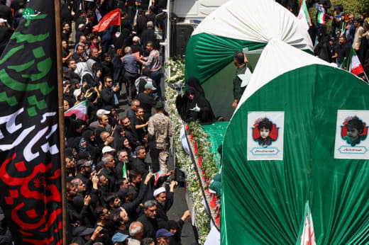 ⚡️ Images from the Iranian capital Tehran.. Farewell and funeral procession for the martyred scientists and leaders of t