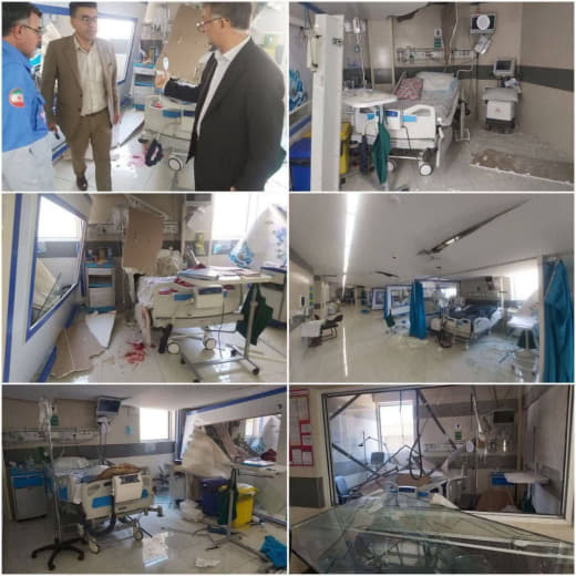 BREAKING: Iran's Emergency Management Agency reports that five hospitals were damaged and patients were affected due to 